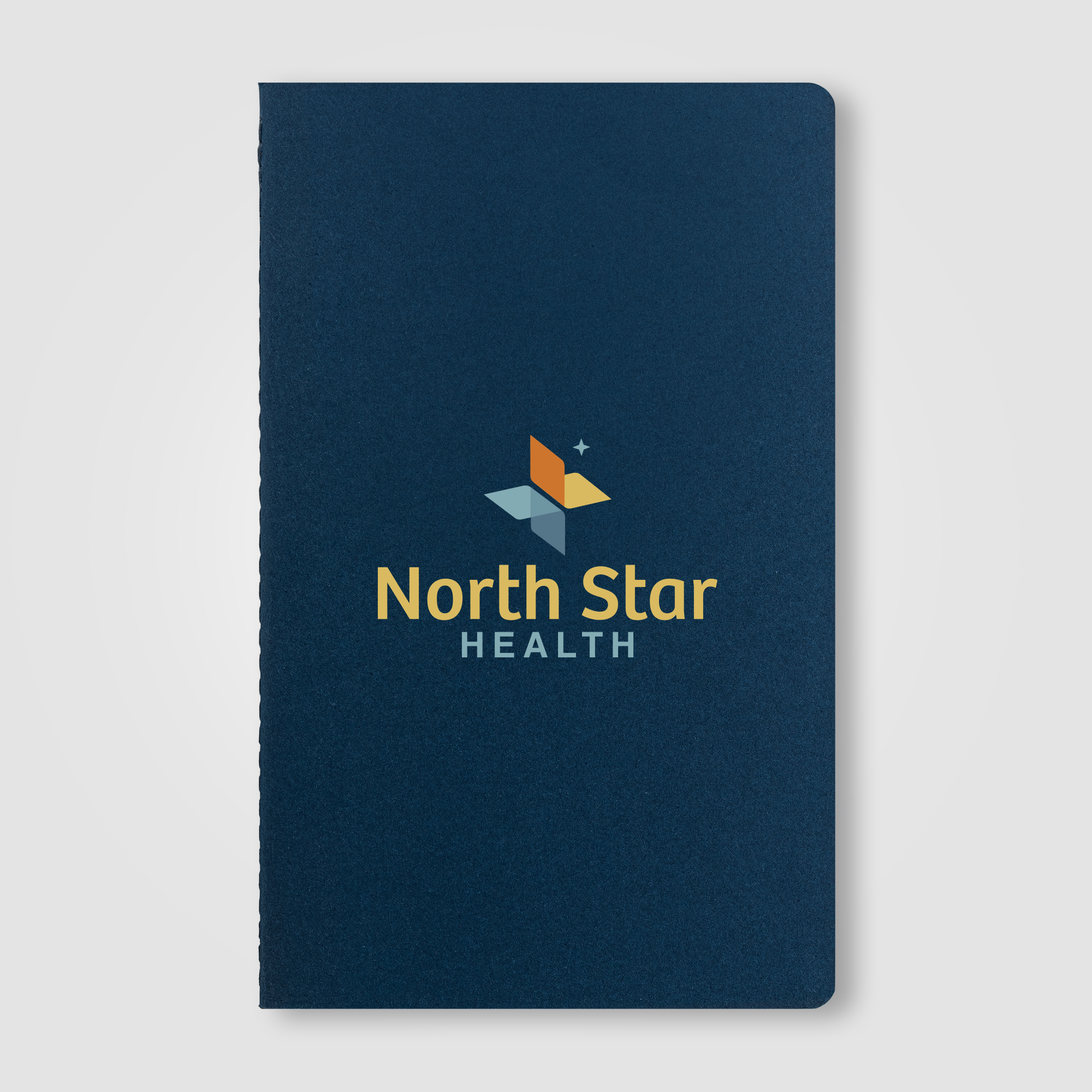 Carnet publicitaire A5 couverture souple papier recyclé Rime Bleu marine